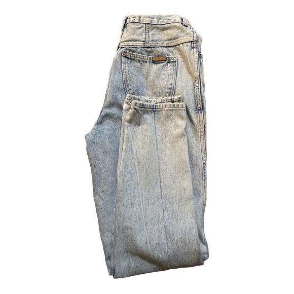 Gitano | Vintage 90s Acid Wash Pleated Balloon Jeans | 16 Long - Picture 4 of 6